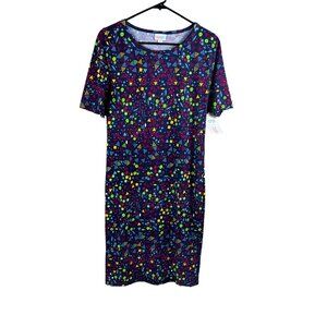 LulaRoe Julia Women's Navy Blue Dress